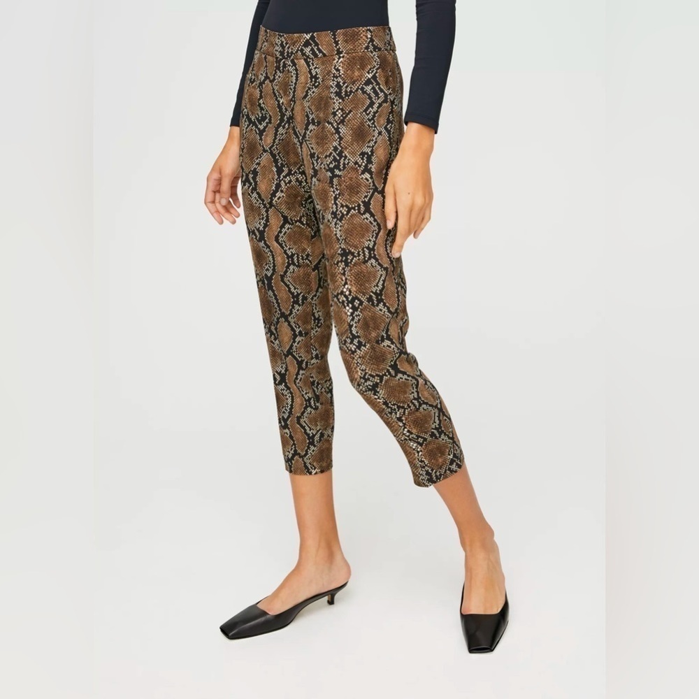 Aritzia Babaton Conan Snake Print Crop Dress Trousers 2‎
